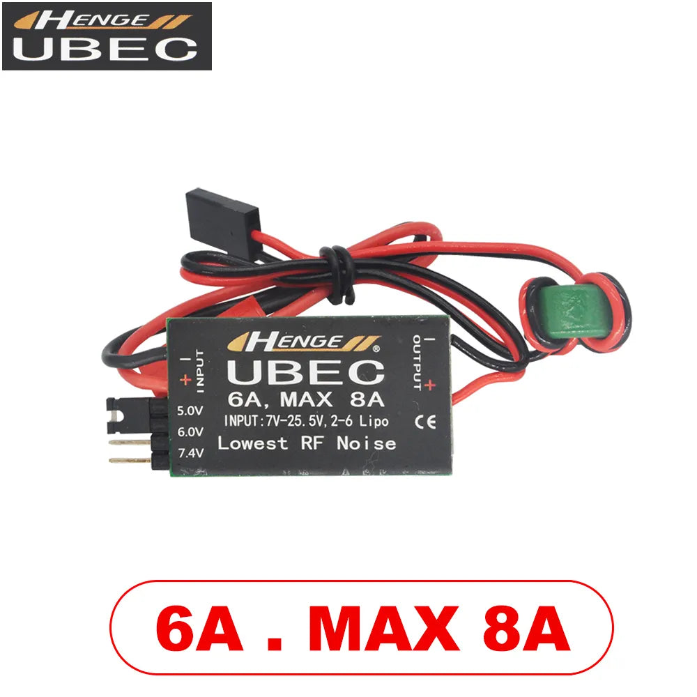 HENGE 8A UBEC 5V 6V 7.4V Switch Mode BEC Voltage Stabilizer HENGE 8A UBEC 5V 6V 7.4V Switch Mode BEC Voltage Stabilizer